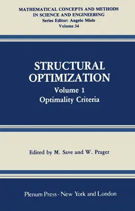 Prager / Save | Structural Optimization | Buch | 978-1-4615-7923-6 | sack.de