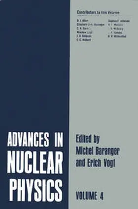 Baranger / Vogt |  Advances in Nuclear Physics | eBook | Sack Fachmedien