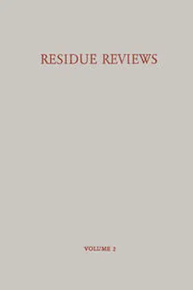 Gunther |  Residue Reviews / Rückstands-Berichte | eBook | Sack Fachmedien