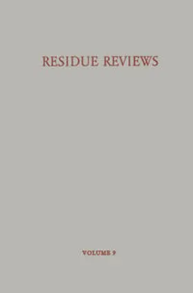 Gunther |  Residue Reviews / Rückstands-Berichte | eBook | Sack Fachmedien