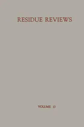 Gunther | Residue Reviews | E-Book | sack.de