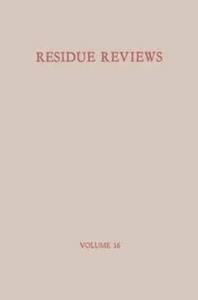 Gunther |  Residue Reviews / Rückstands-Berichte | eBook | Sack Fachmedien