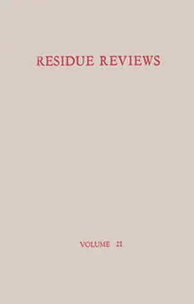 Gunther |  Residue Reviews / Rückstands-Berichte | eBook | Sack Fachmedien