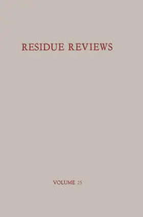 Gunther |  Residues of Pesticides and Other Foreign Chemicals in Foods and Feeds / Rückstände von Pesticiden und anderen Fremdstoffen in Nahrungs- und Futtermitteln | eBook | Sack Fachmedien