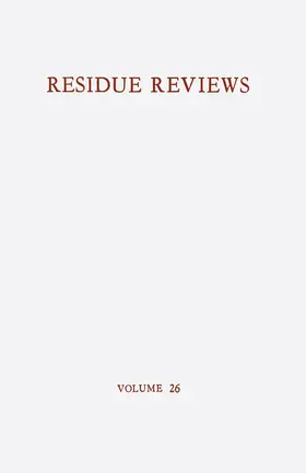 Gunther |  Residue Reviews / Rückstands-Berichte | Buch |  Sack Fachmedien