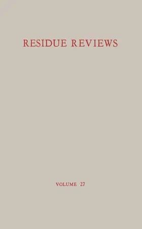 Gunther |  Residue Reviews / Rückstands-Berichte | Buch |  Sack Fachmedien