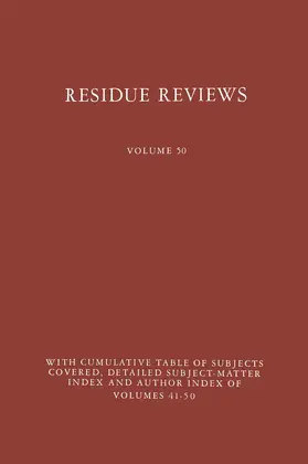 Gunther |  Residue Reviews | Buch |  Sack Fachmedien