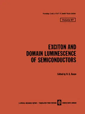 Basov |  Exciton and Domain Luminescence of Semiconductors | eBook | Sack Fachmedien