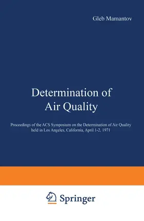 Mamantov |  Determination of Air Quality | Buch |  Sack Fachmedien