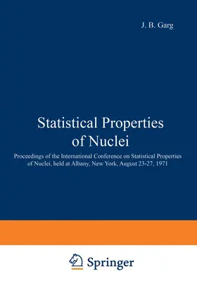 Garg |  Statistical Properties of Nuclei | Buch |  Sack Fachmedien