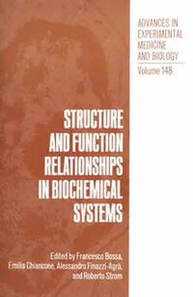 Bossa | Structure and Function Relationships in Biochemical Systems | E-Book | sack.de