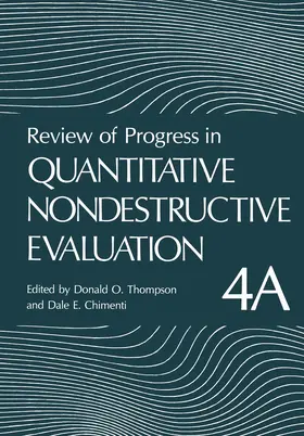 Thompson |  Review of Progress in Quantitative Nondestructive Evaluation | Buch |  Sack Fachmedien