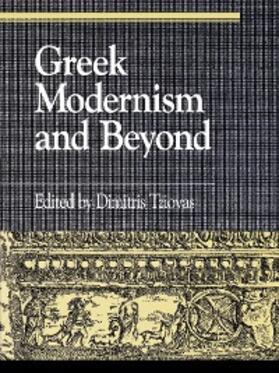 Tziovas |  Greek Modernism and Beyond | eBook | Sack Fachmedien