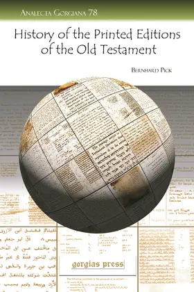 Pick |  History of the Printed Editions of the Old Testament | eBook | Sack Fachmedien