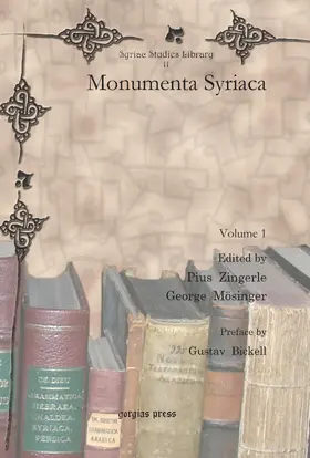 Zingerle / Mösinger |  Monumenta Syriaca | eBook | Sack Fachmedien