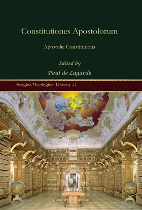 Lagarde |  Constitutiones Apostolorum | eBook | Sack Fachmedien
