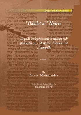 Maimonides / Munk |  Dalalat al Hairin | eBook | Sack Fachmedien