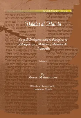 Maimonides / Munk |  Dalalat al Hairin | eBook | Sack Fachmedien