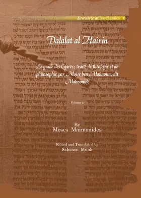 Maimonides / Munk |  Dalalat al Hairin | eBook | Sack Fachmedien