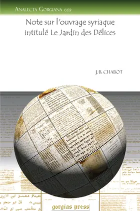 Chabot |  Note sur l'ouvrage syriaque intitulé Le Jardin des Délices | eBook | Sack Fachmedien
