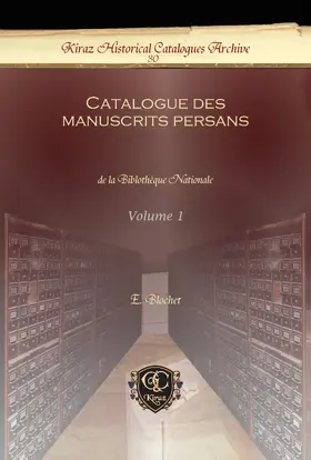 Blochet |  Catalogue des manuscrits persans | eBook | Sack Fachmedien