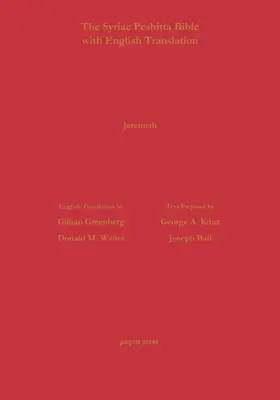  Jeremiah According to the Syriac Peshitta Version with English Translation | eBook | Sack Fachmedien