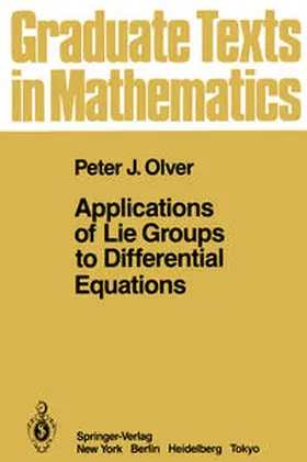 Olver |  Applications of Lie Groups to Differential Equations | eBook | Sack Fachmedien