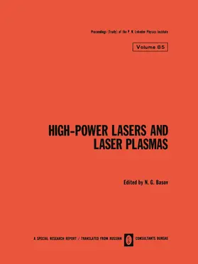 Basov |  High-Power Lasers and Laser Plasmas / Moshchnye Lazery I Lazernaya Plazma / &#1052;&#1086;&#1097;&#1085;&#1099;&#1077; &#1051;&#1072;&#1079;&#1077;&#1088;&#1099; &#1048; &#1051;&#1072;&#1079;&#1077;&#1088;&#1085;&#1072;&#1103; &#1055;&#1083;&#1072;&#1079;& | Buch |  Sack Fachmedien
