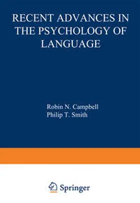 Campbell |  Recent Advances in the Psychology of Language | eBook | Sack Fachmedien
