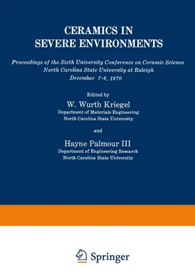Kriegel / III |  Ceramics in Severe Environments | Buch |  Sack Fachmedien
