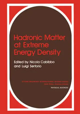 Cabibbo |  Hadronic Matter at Extreme Energy Density | eBook | Sack Fachmedien