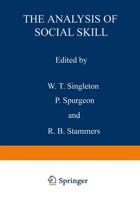 Singleton |  The Analysis of Social Skill | Buch |  Sack Fachmedien