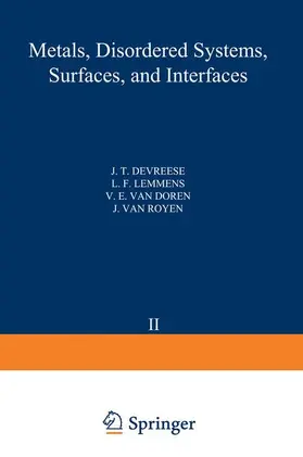 Devreese |  Recent Developments in Condensed Matter Physics | Buch |  Sack Fachmedien