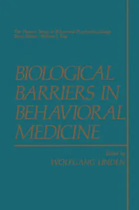 von der Linden |  Biological Barriers in Behavioral Medicine | eBook | Sack Fachmedien