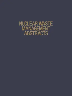 Minichino / Heckman |  Nuclear Waste Management Abstracts | Buch |  Sack Fachmedien