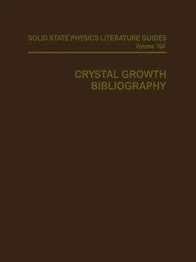 Keesee |  Crystal Growth Bibliography | Buch |  Sack Fachmedien