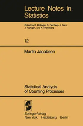 Jacobsen |  Statistical Analysis of Counting Processes | eBook | Sack Fachmedien