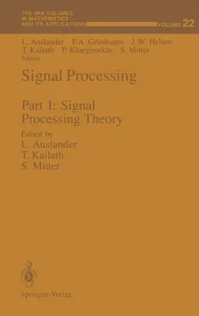 Auslander / Grünbaum / Mitter |  Signal Processing | Buch |  Sack Fachmedien