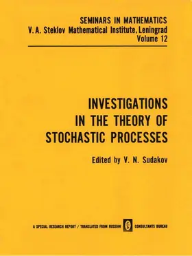 Sudakov |  Investigations in the Theory of Stochastic Processes | Buch |  Sack Fachmedien