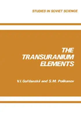 Gol danskii |  The Transuranium Elements | eBook | Sack Fachmedien