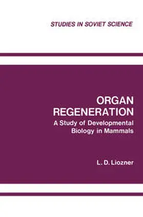 Liozner |  Organ Regeneration | eBook | Sack Fachmedien