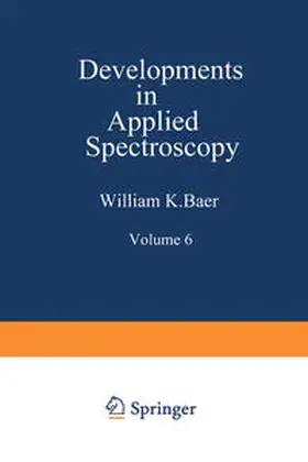 Baer / Perkins / Grove |  Developments in Applied Spectroscopy | eBook | Sack Fachmedien