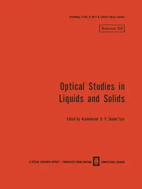Skobel tsyn |  Optical Studies in Liquids and Solids | Buch |  Sack Fachmedien