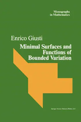 Giusti | Minimal Surfaces and Functions of Bounded Variation | E-Book | sack.de