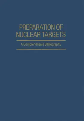 Jaklovsky |  Preparation of Nuclear Targets | Buch |  Sack Fachmedien