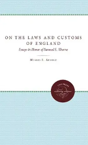 Arnold / Green / Scully |  On the Laws and Customs of England | eBook | Sack Fachmedien