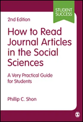 Shon |  How to Read Journal Articles in the Social Sciences | eBook | Sack Fachmedien