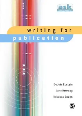 Epstein / Kenway / Boden |  Writing for Publication | eBook | Sack Fachmedien
