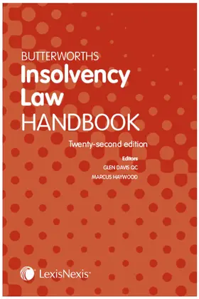 Davis / Haywood |  Butterworths Insolvency Law Handbook | Buch |  Sack Fachmedien