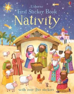 Brooks |  First Sticker Book Nativity | Buch |  Sack Fachmedien